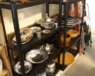 Pewter, Silver Plated items, Brass