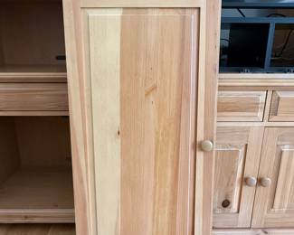 Entertainment center detached doors
