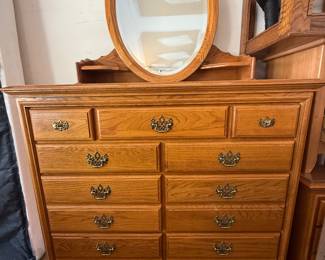 Dresser chest and mirror. Matching nightstand.
$100 for dresser chest only
$115 for matching set