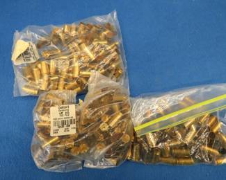Lot 293. Over 200 40 S&W casings ready for reloading