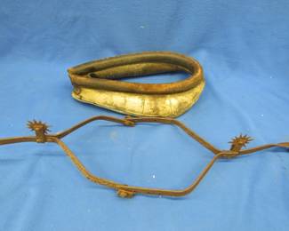Lot 268. Pony collar and a calf trainer