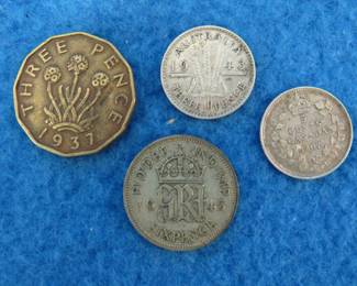 Lot 197. British Commonwealth coins including a 1907 Canadian 5-cent silver coin