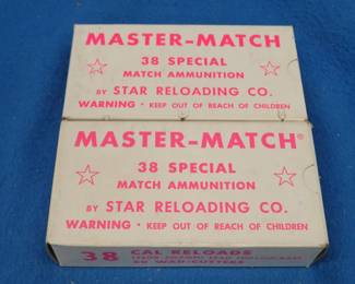 Lot 245. Two boxes of 50 each (100 total) Star Reloading 38 Special wad-cutter reloads