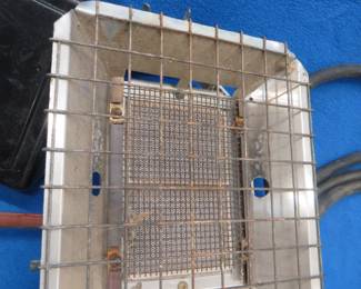 Lot 53. Aitken 7000 BTU heater, 20 amp cord, and a Western Electric ringer box