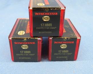 Lot 46. 150 Winchester 17 HMR rounds