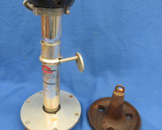Lot 250. ACME Mpls. Foundry #15 anchor and a pedestal for a boat seat