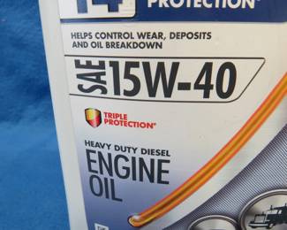 Lot 160. One gallon of Shell Rotella 15W-40 heavy duty diesel motor oil