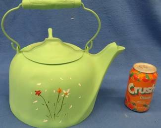 Lot 152. Painted teapot