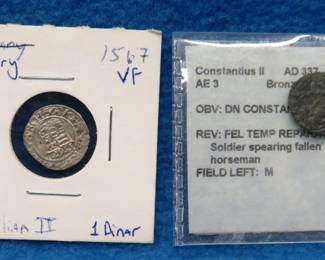 Lot 195. Two ancient coins