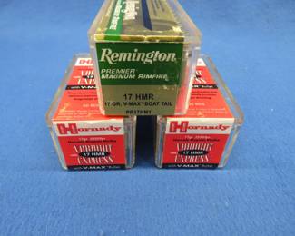 Lot 39. 150 rounds of 17 HMR: 100 Hornady and 50 Remington.