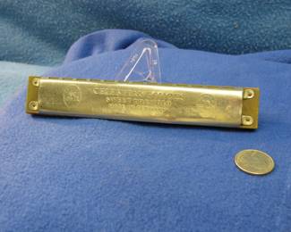 Lot 86. Beaver Brand Celestial Echoes Sweet Tremolo 48-hole harmonica in the key of C. Lower holes are bad. Mixing box cover