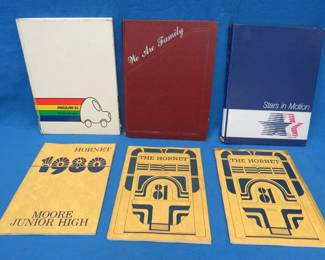 Lot 161. Anoka yearbooks. Fred Moore 1980 and 1981 (2) and Anoka Senior High 1982-1984.