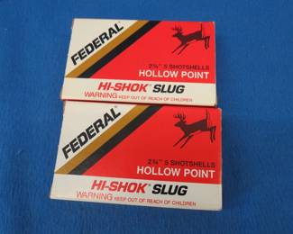 Lot 392. 10 Federal 12-gauge slugs