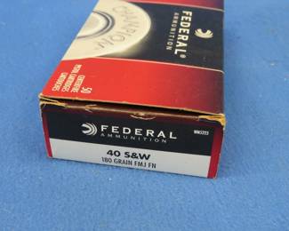 Lot 395. 50 Federal 40 S&W rounds