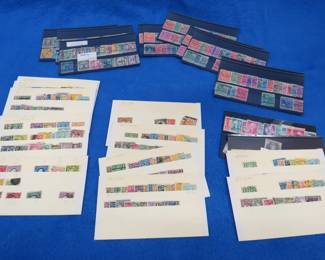 Lot 36. US stamps including bar cancellations