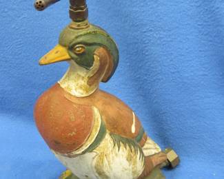 Lot 405. Vintage cast iron wood duck lawn sprinkler made by Nuydea in the early 1900s.