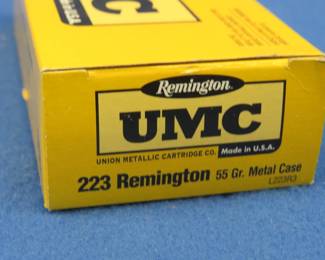 Lot 41. 20 Remington UMC 223 Remington rounds