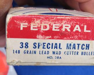 Lot 240. 50 Federal 38 Special Match wad cutter rounds