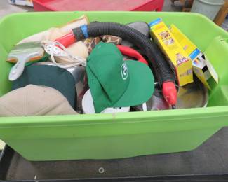 Lot 259. Box lot plus tote