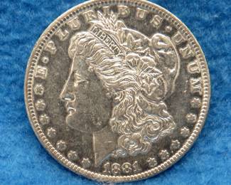 Lot 24. 1881 O Morgan silver dollar