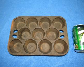 Lot 21. Cast iron muffin pan