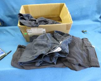 Lot 317. Three pairs of work pants: 44x32 and (2) 46x30