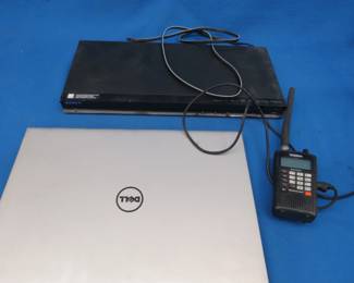 Lot 385. DVD player, lap top, and other electrical cords and cables, all untested