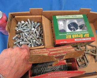 Lot 409. Nails, bolts, and more