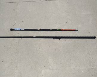 Lot 273. Two telescoping fishing rods. 13' Shakespeare and a 14' Browning Cricketeer