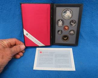 Lot 62. 1990 Canadian silver proof set
