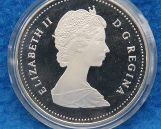 Lot 364. 1987 proof Canadian 50% silver dollar commemorating the Discovery of the Davis Strait