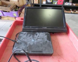 Lot 401. 19" Insignia TV and Direct TV box and 2 remotes. Untested