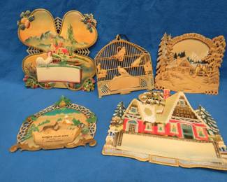 Lot 339. Vintage advertising calendar toppers