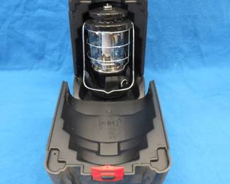 Lot 150. Coleman propane lantern and case. Uses a 1 lb. bottle.