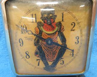 Lot 345. Vintage wind-up clock for parts or repair