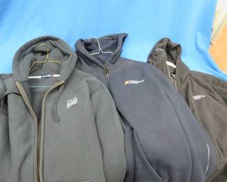 Lot 97. Three new or like new 2XL hoodies. Two zippered. One pullover from Carhartt new with tags