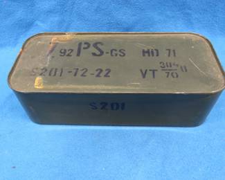 Lot 19. Sealed spam can of 7.92 (8mm) rifle ammunition. 340 rounds.