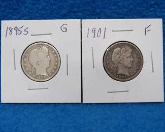 Lot 127. 1895 S and 1901 P Barber quarters