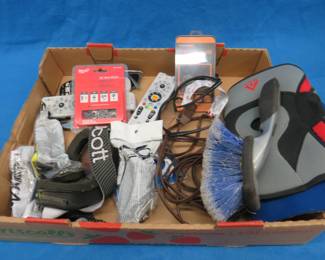 Lot 93. Milwaukee 16" saw chain, safety glasses, screen protector, and more