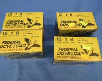 Lot 383. 80 Federal 8-shot, 12-gauge rounds