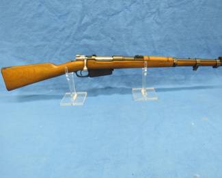 Lot 15. Model 1891 Argentinian carbine 7.65 bolt-action Mauser with matching serial numbers. SN C 3455. Excellent condition.