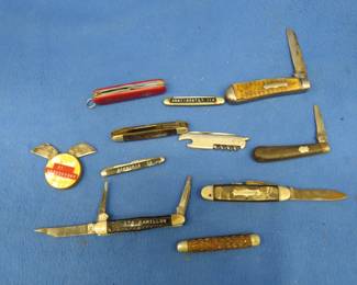 Lot 325. Collectible knives that include an old Scout Knife, Imperial, and more