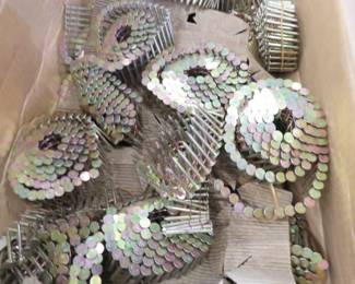 Lot 439. GripRite Coil roofing nails, 3/4 full