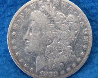 Lot 389. 1882 P Morgan silver dollar