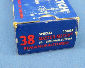 Lot 134. 50 38 Special factory reloads, some head stamps are marked 38 SPL +P and some are not