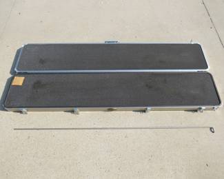 Lot 170. Cabela's aluminum gun case with locking rod. Outside dimensions: 62" x 12" x 4.5"