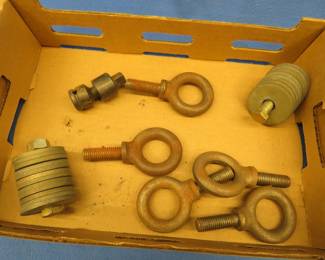 Lot 34. Heavy-duty eye bolts