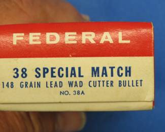 Lot 241. 50 Federal 38 Special Match wad-cutter rounds