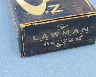 Lot 135. 50 Speer Lawman 45 Auto rounds