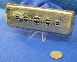 Lot 85. Ands Kock double-sided tremolo 20-hole Preciosa harmonica in the keys of C & G. Sounds great